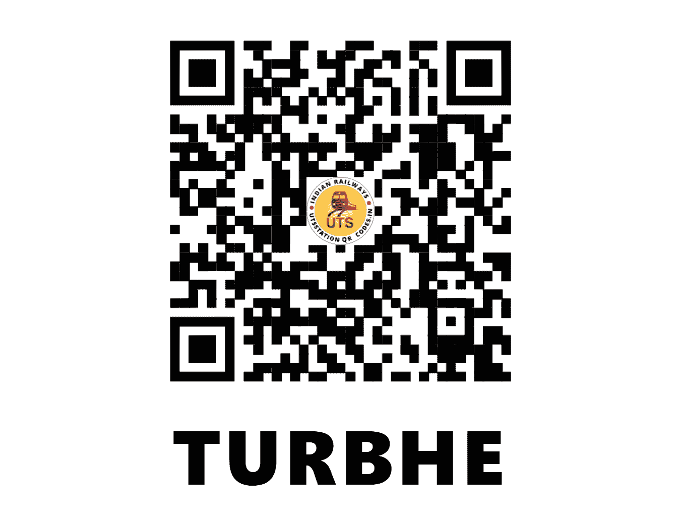 UTS QR Code for TURBHE - TUH - CR (MAHARASHTRA)