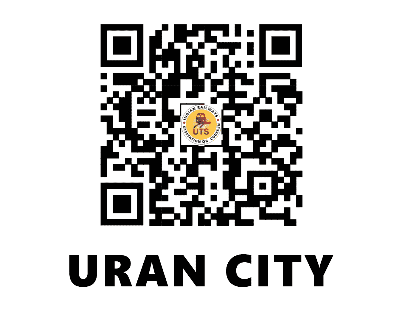 UTS QR Code for URAN CITY - UNCT - CR (MAHARASHTRA)