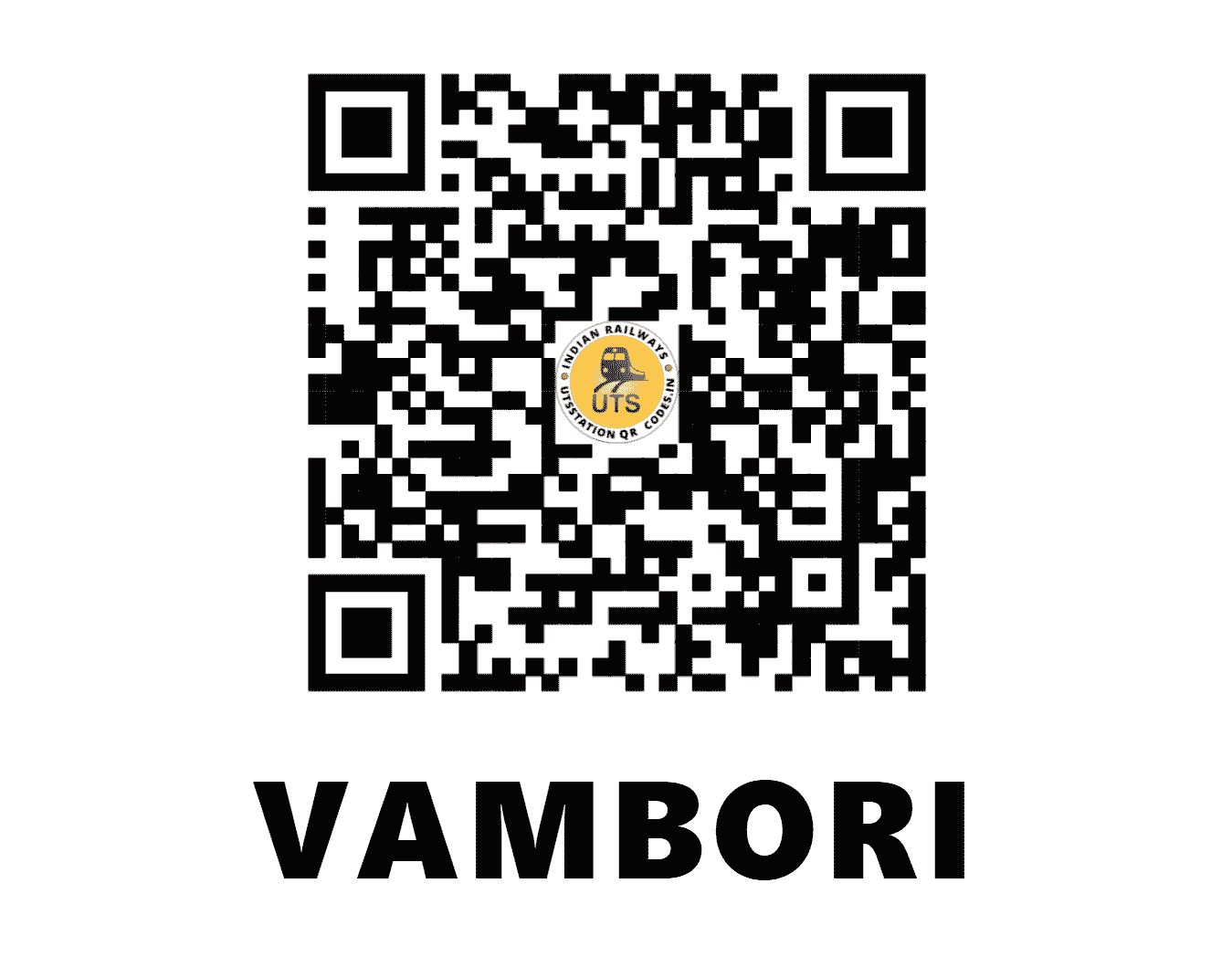 UTS QR Code for VAMBORI - VBR - CR (MAHARASHTRA)