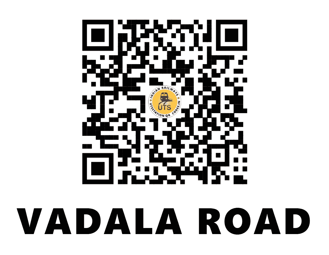 UTS QR Code for VADALA ROAD - VDLR - CR (MAHARASHTRA)