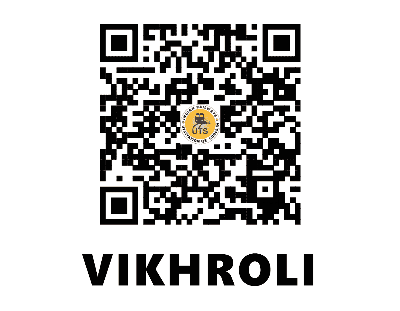 UTS QR Code for VIKHROLI - VK - CR (MAHARASHTRA)
