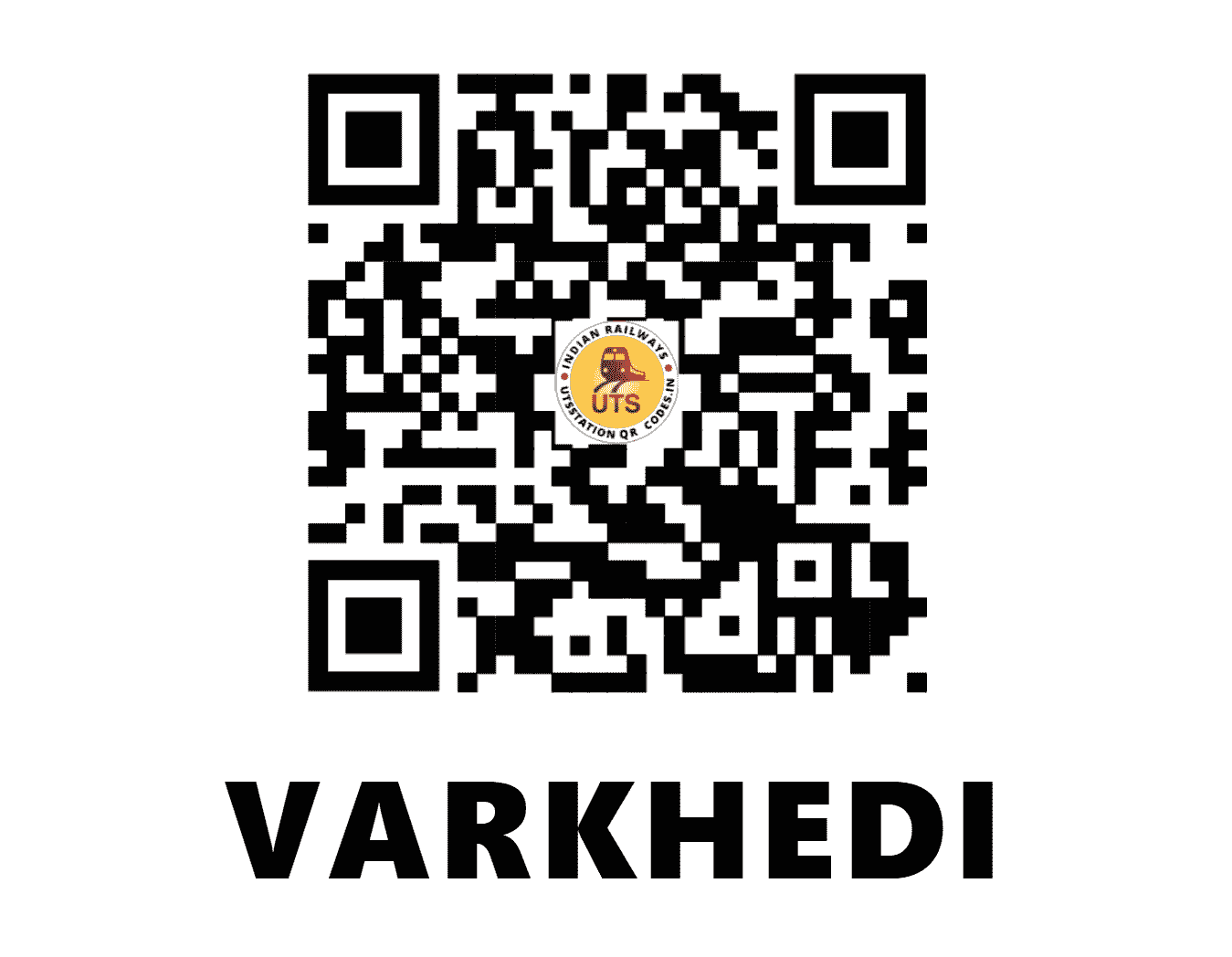 UTS QR Code for VARKHEDI - VRKD - CR (MAHARASHTRA)
