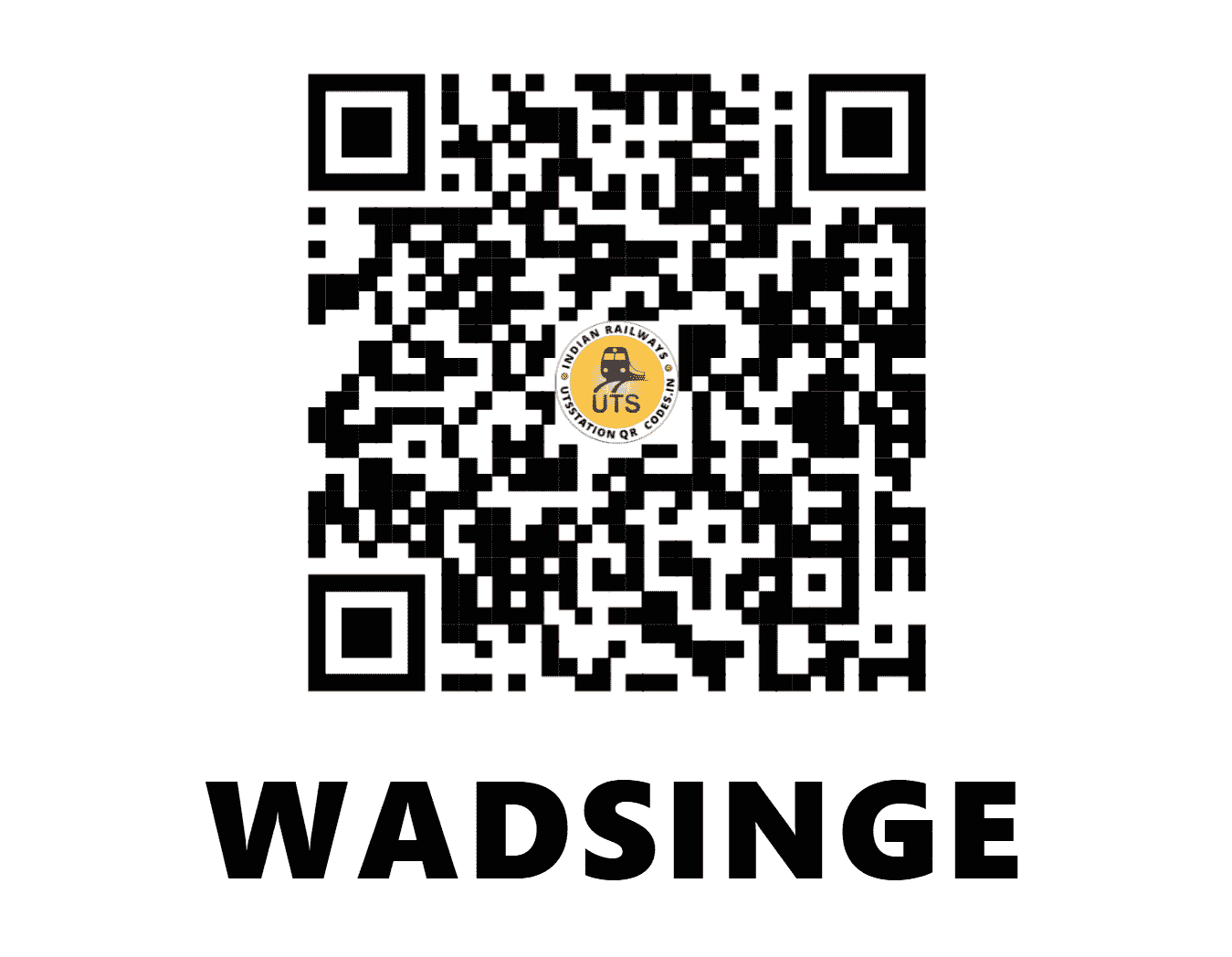 UTS QR Code for WADSINGE - WDS - CR (MAHARASHTRA)