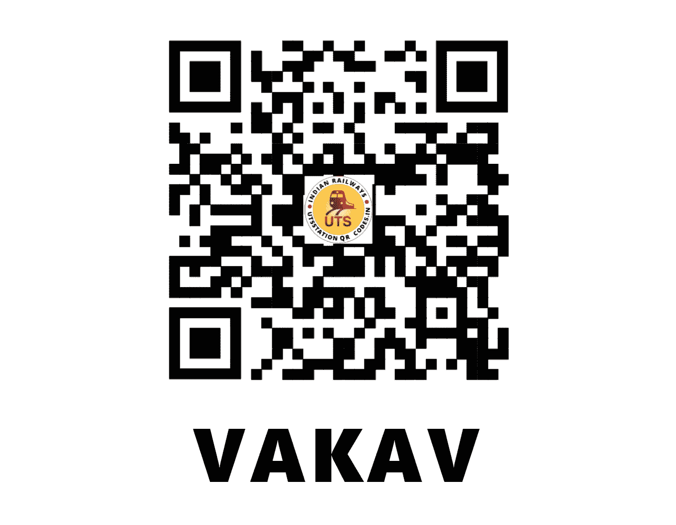 UTS QR Code for VAKAV - WKA - CR (MAHARASHTRA)