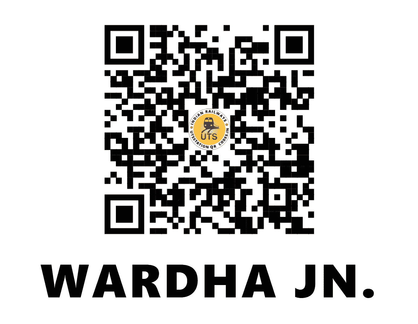 UTS QR Code for WARDHA JN. - WR - CR (MAHARASHTRA)