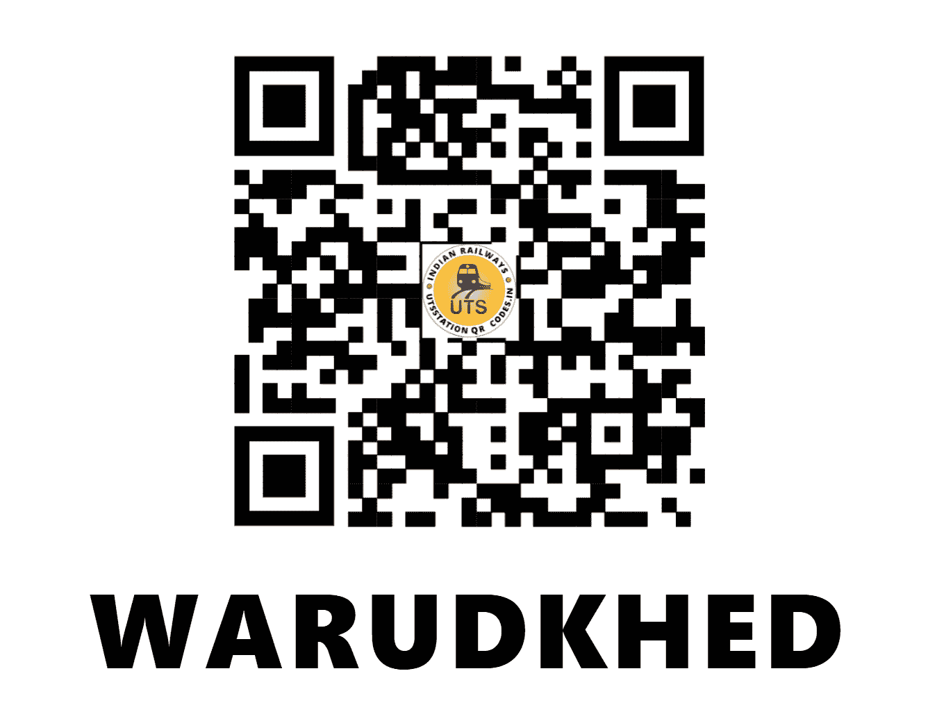 UTS QR Code for WARUDKHED - WRD - CR (MAHARASHTRA)