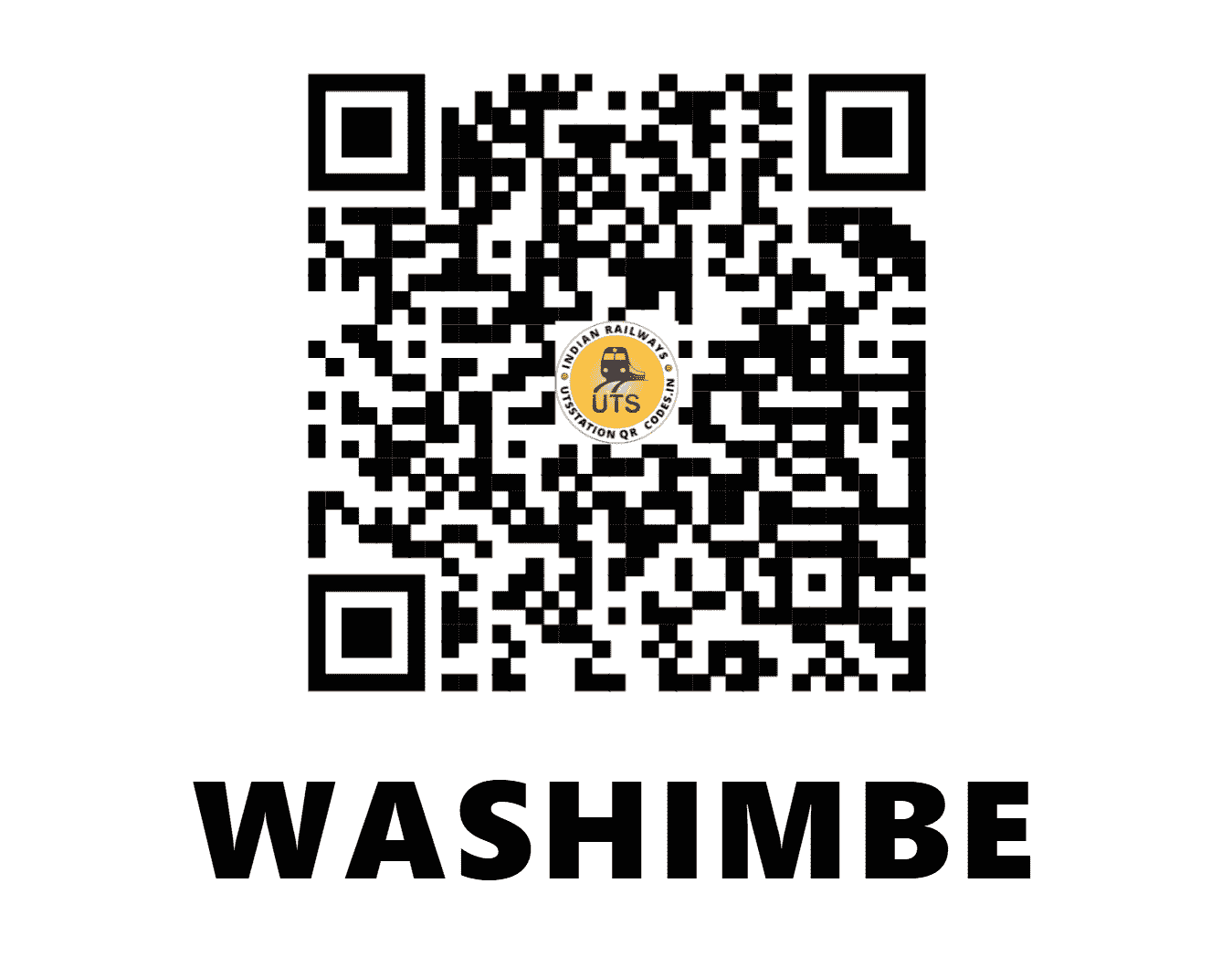 UTS QR Code for WASHIMBE - WSB - CR (MAHARASHTRA)