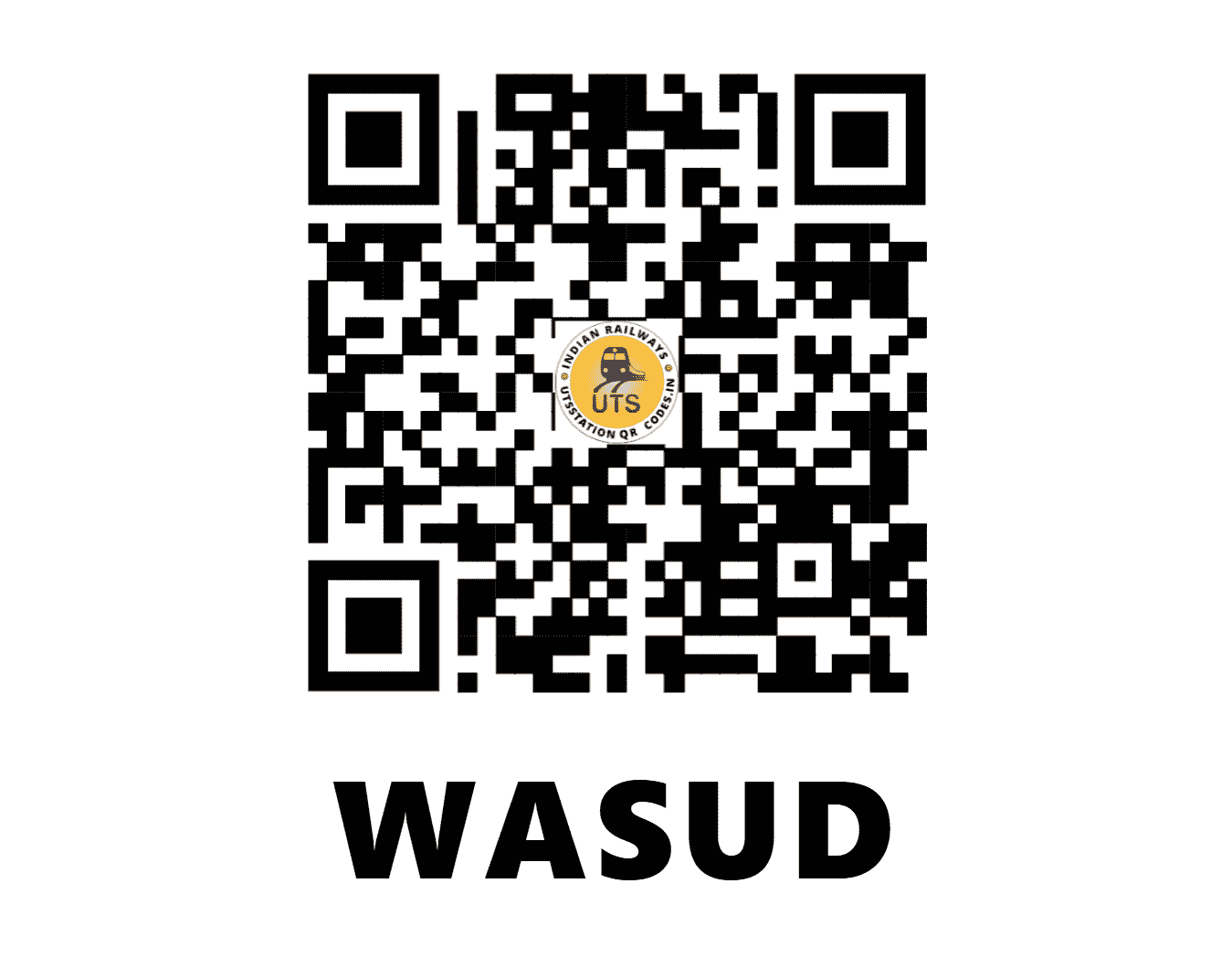 UTS QR Code for WASUD - WSD - CR (MAHARASHTRA)