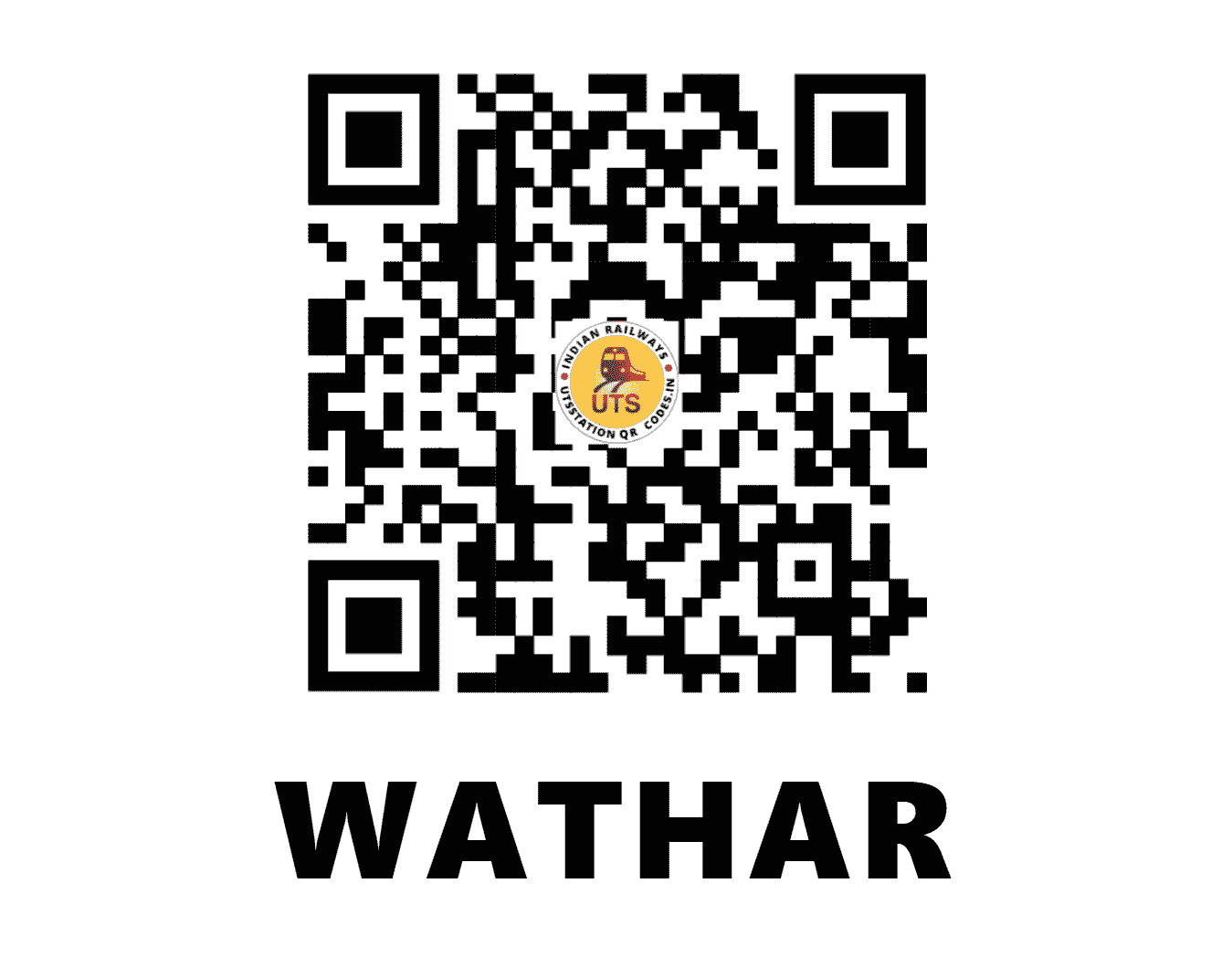 UTS QR Code for WATHAR - WTR - CR (MAHARASHTRA)