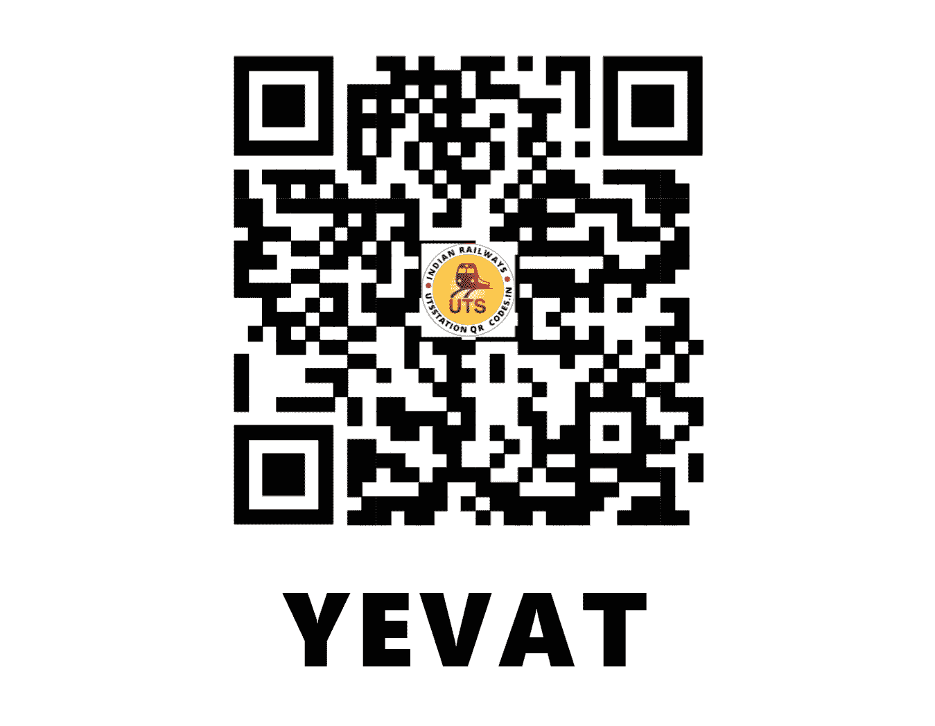 UTS QR Code for YEVAT - YT - CR (MAHARASHTRA)