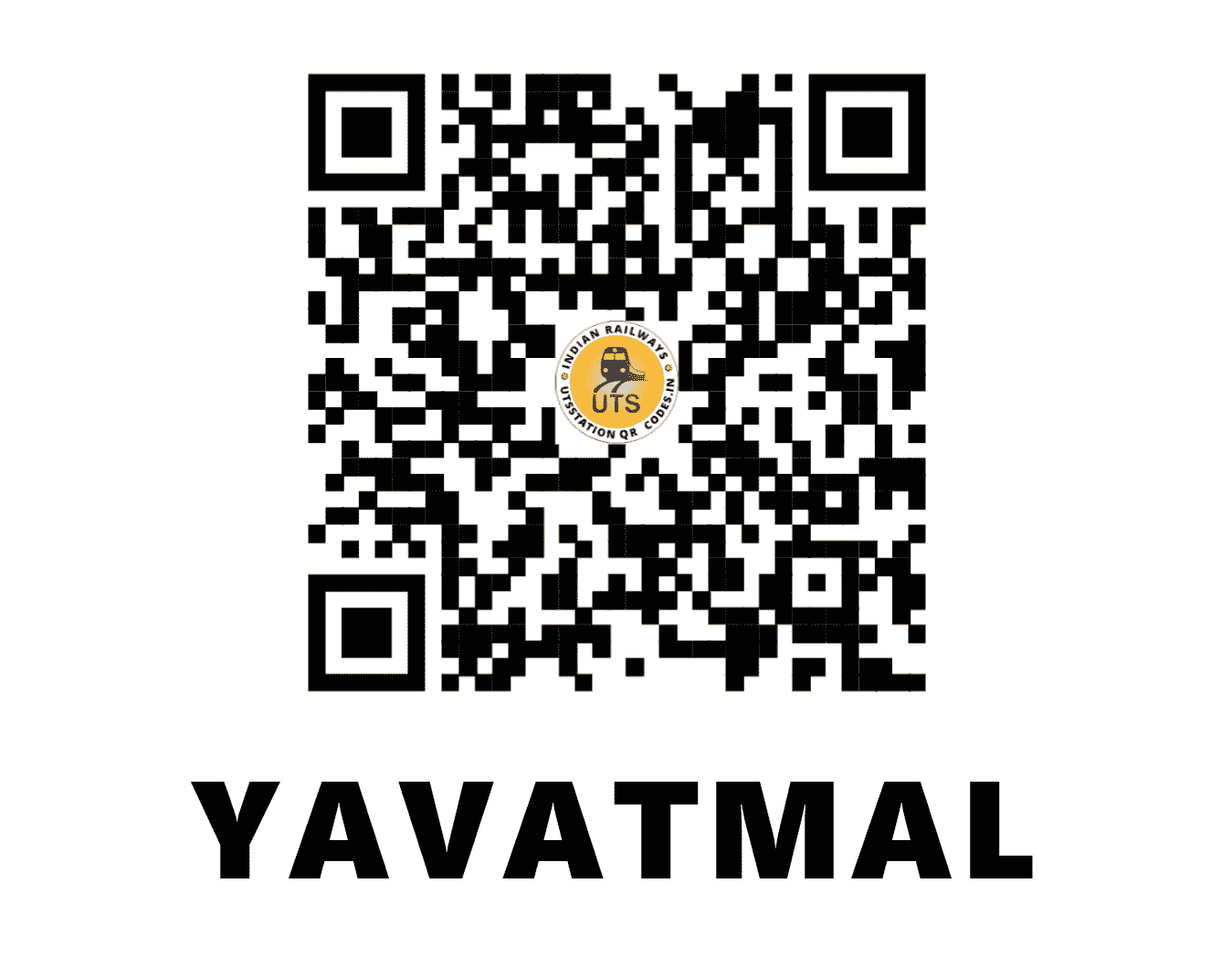 UTS QR Code for YAVATMAL - YTL - CR (MAHARASHTRA)