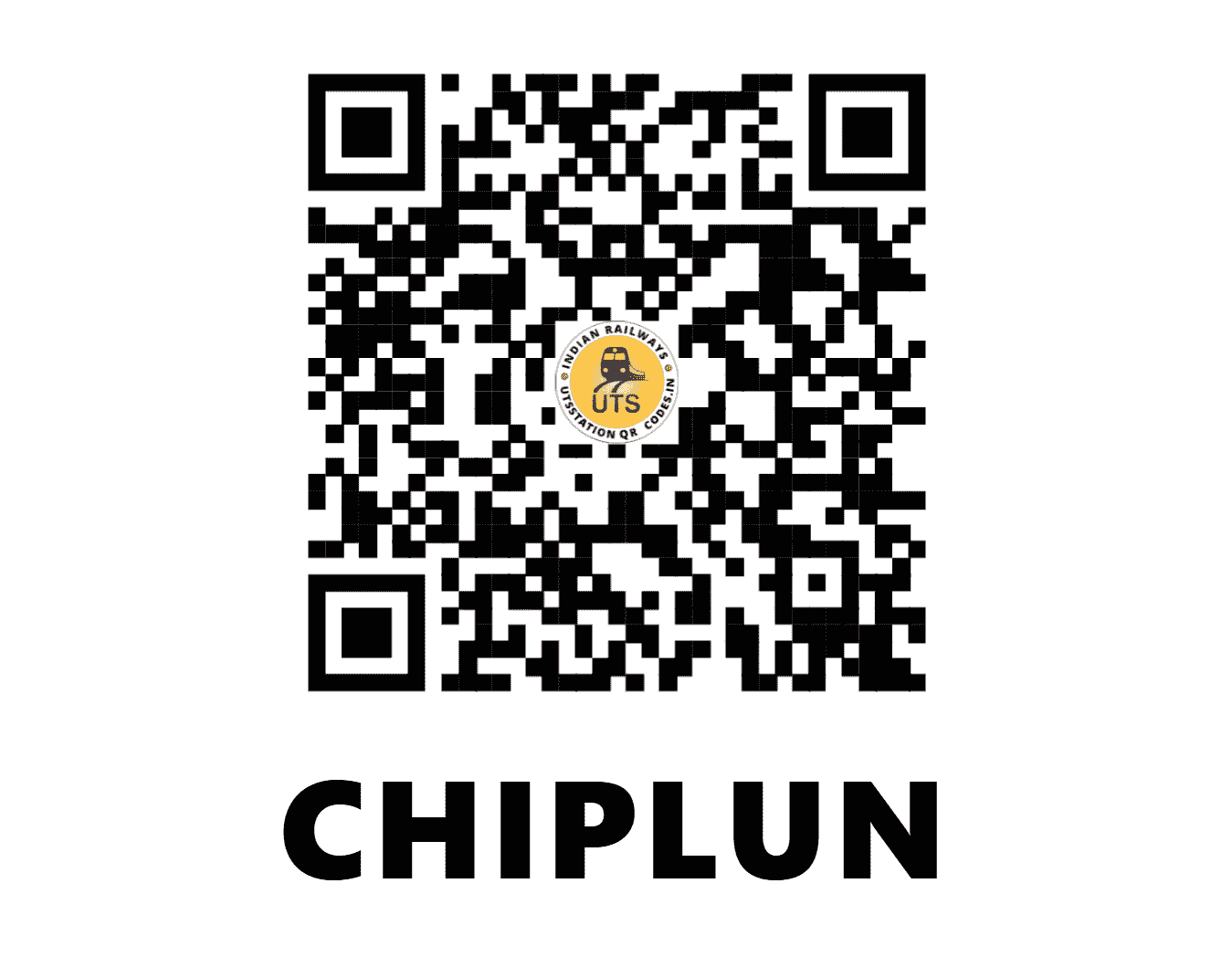 UTS QR Code for CHIPLUN - CHI - KR (MAHARASHTRA)