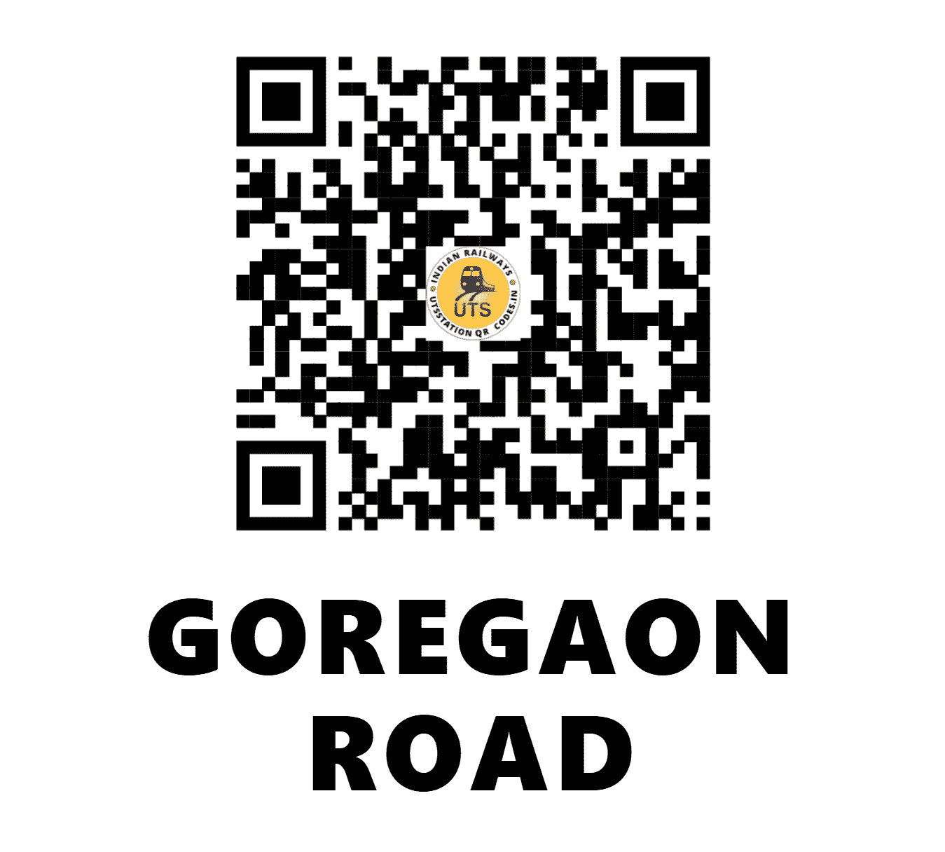 UTS QR Code for GOREGAON ROAD - GNO - KR (MAHARASHTRA)