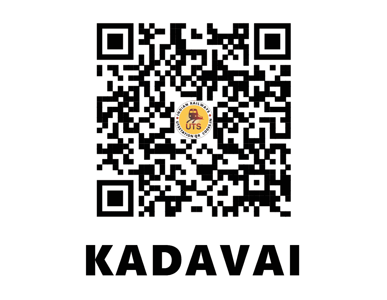 UTS QR Code for KADAVAI - KDVI - KR (MAHARASHTRA)