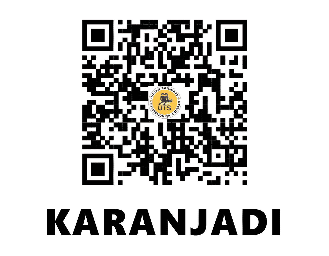 UTS QR Code for KARANJADI - KFD - KR (MAHARASHTRA)