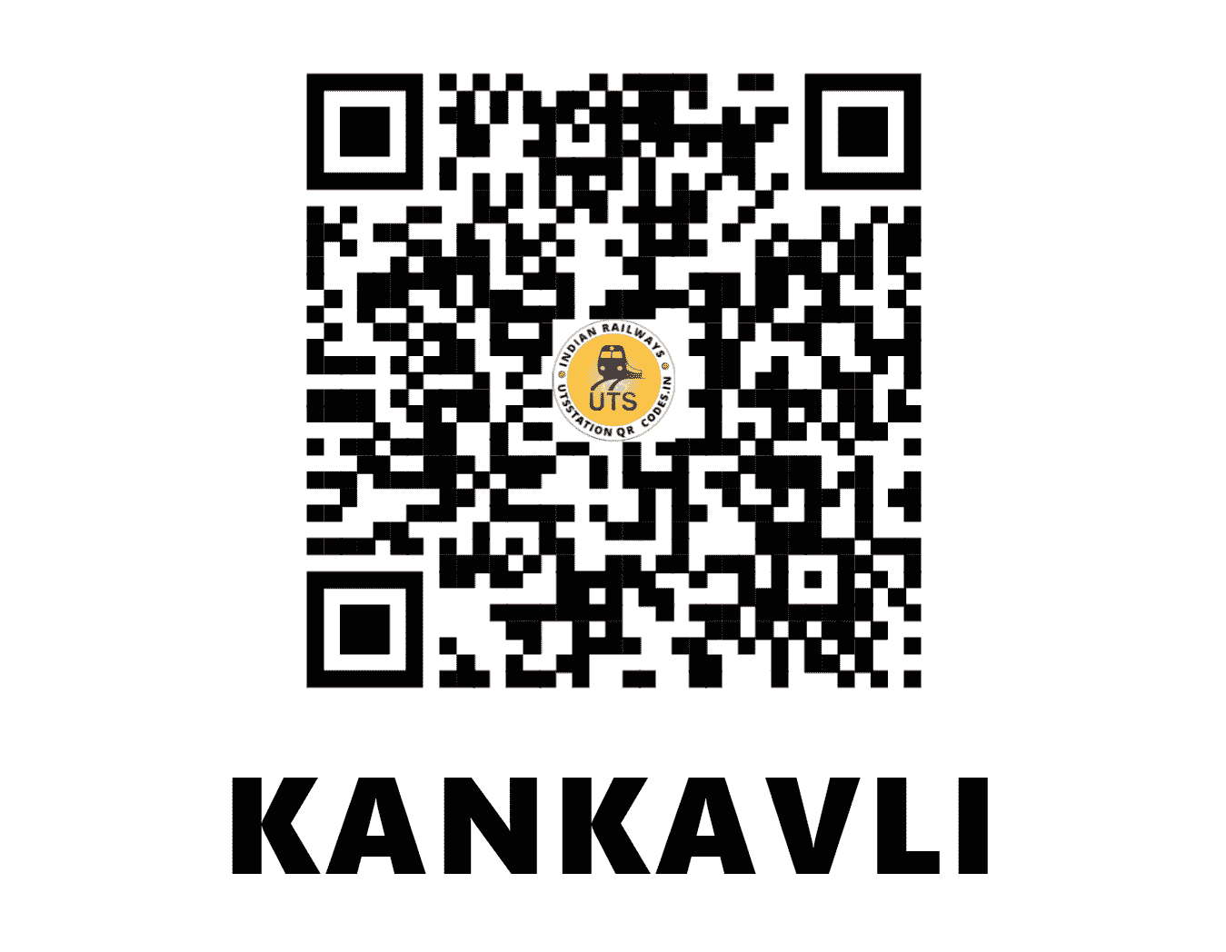 UTS QR Code for KANKAVLI - KKW - KR (MAHARASHTRA)