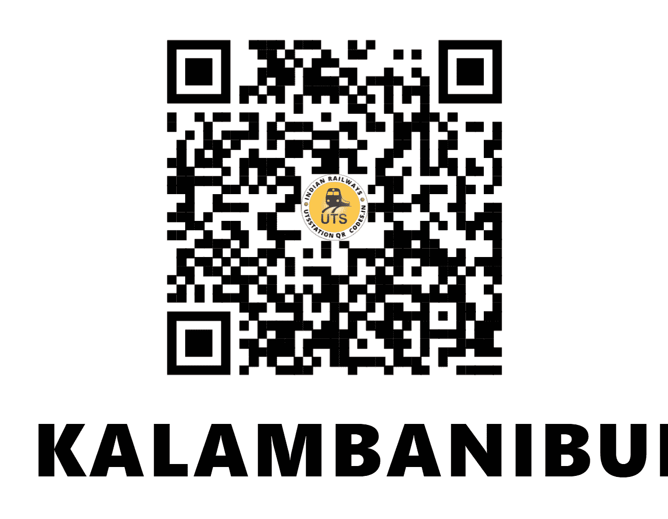 UTS QR Code for KALAMBANIBUDRUK - KLBN - KR (MAHARASHTRA)