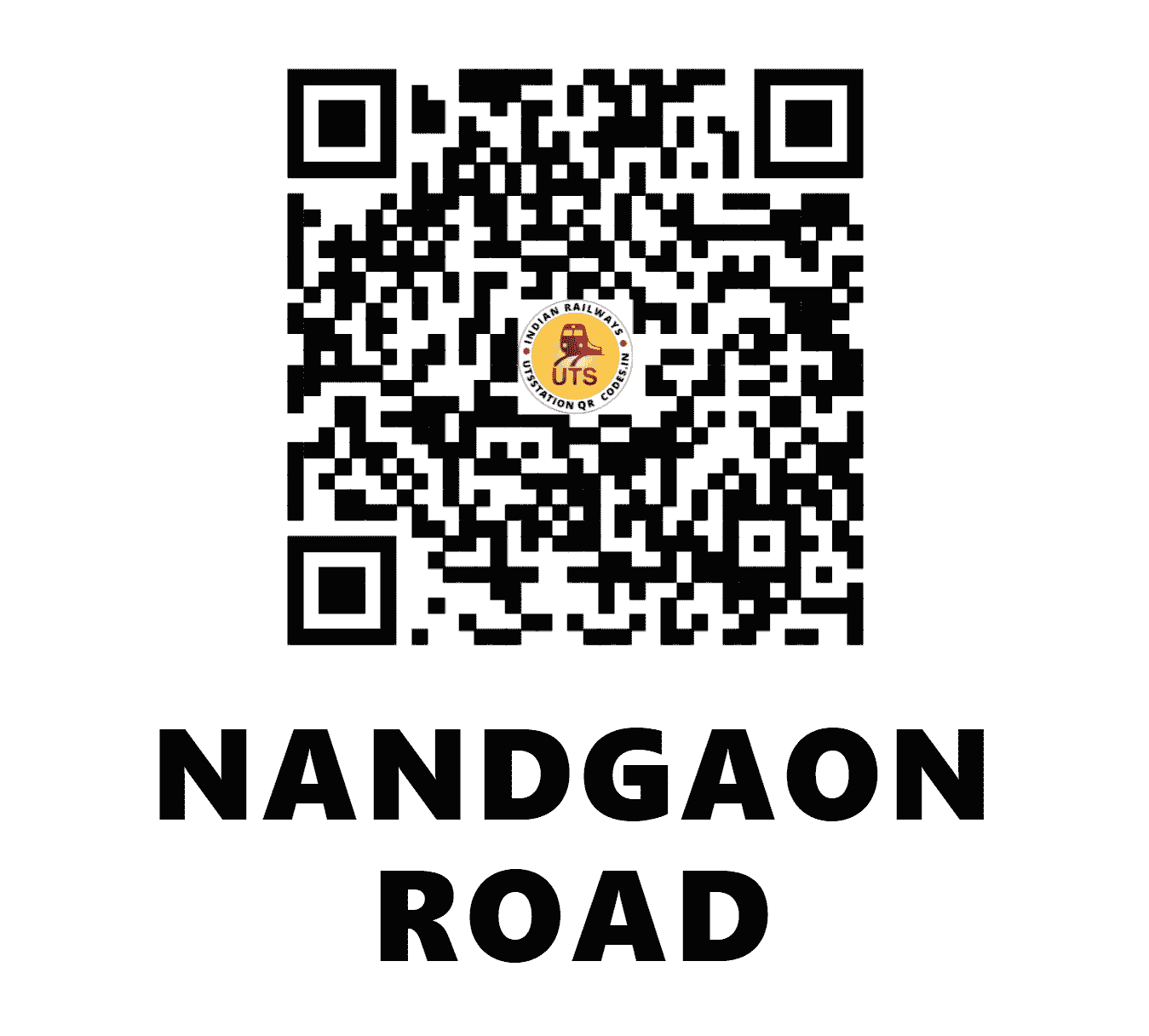 UTS QR Code for NANDGAON ROAD - NAN - KR (MAHARASHTRA)