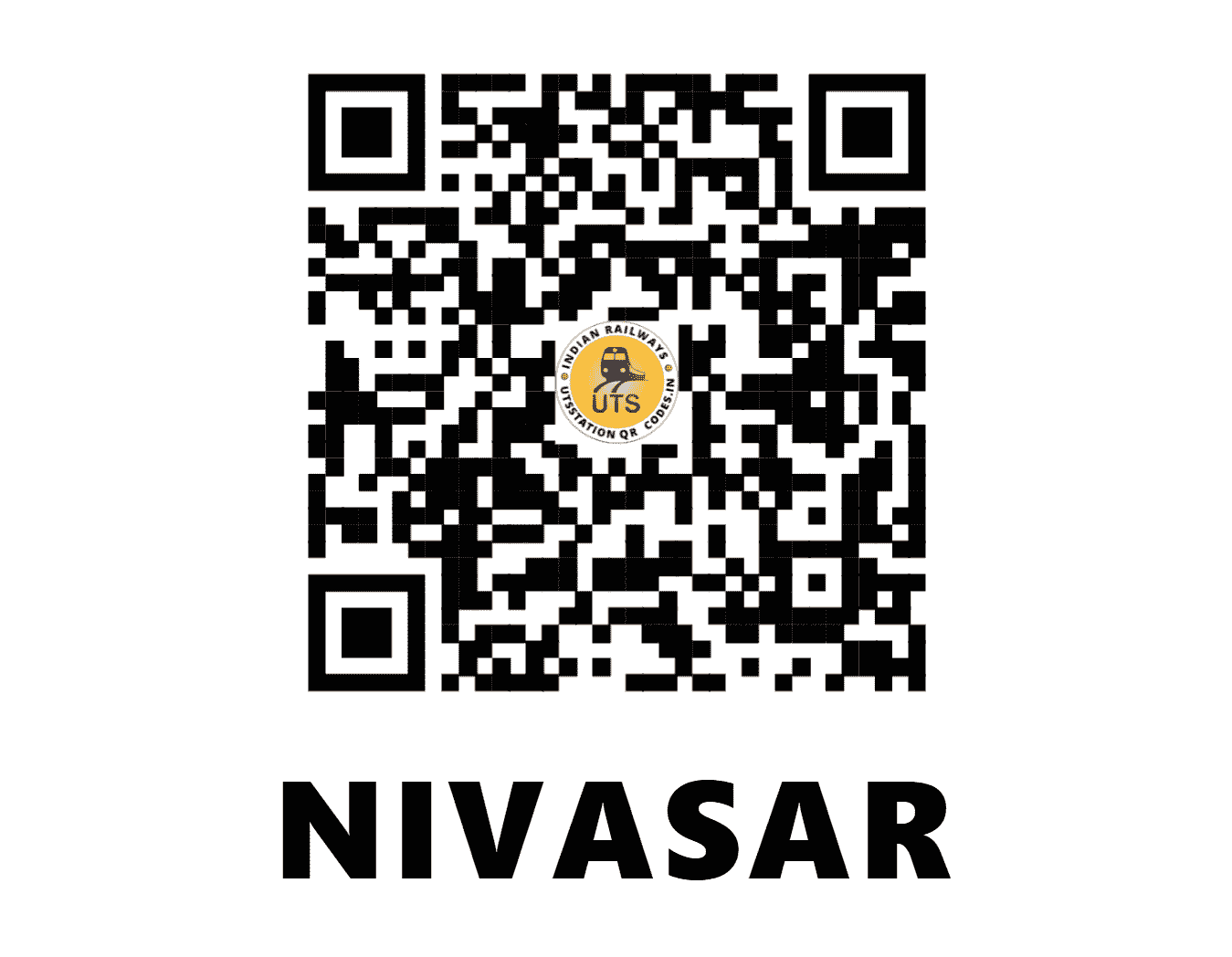 UTS QR Code for NIVASAR - NIV - KR (MAHARASHTRA)