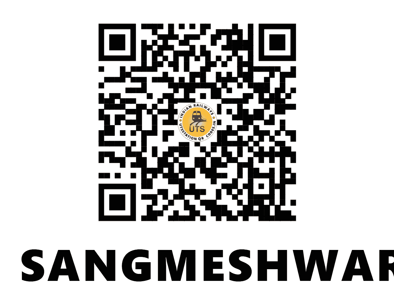 UTS QR Code for SANGMESHWAR - SGR - KR (MAHARASHTRA)