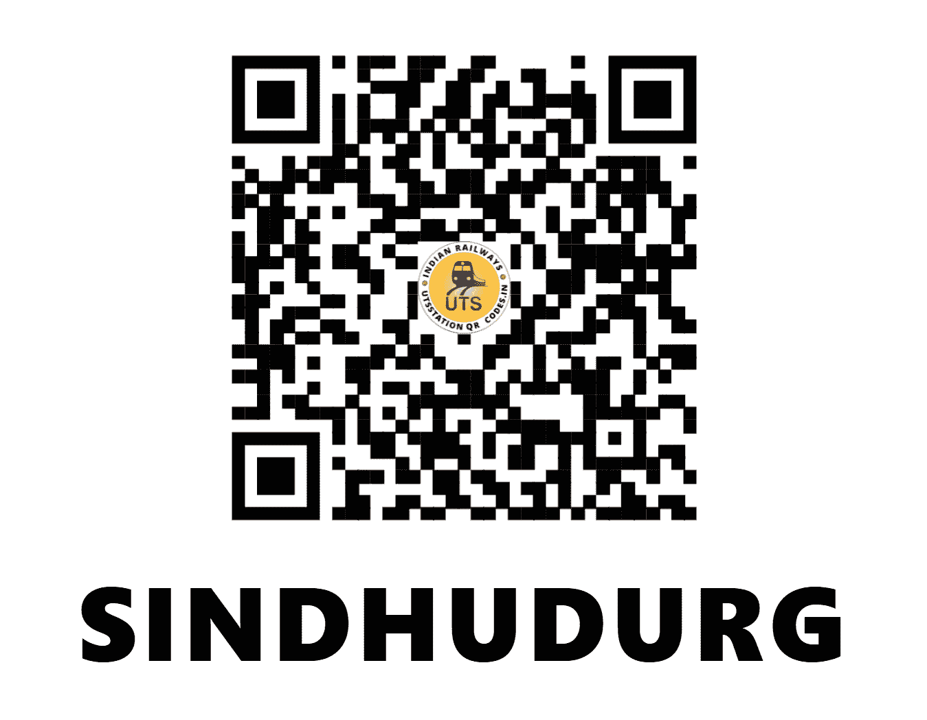 UTS QR Code for SINDHUDURG - SNDD - KR (MAHARASHTRA)