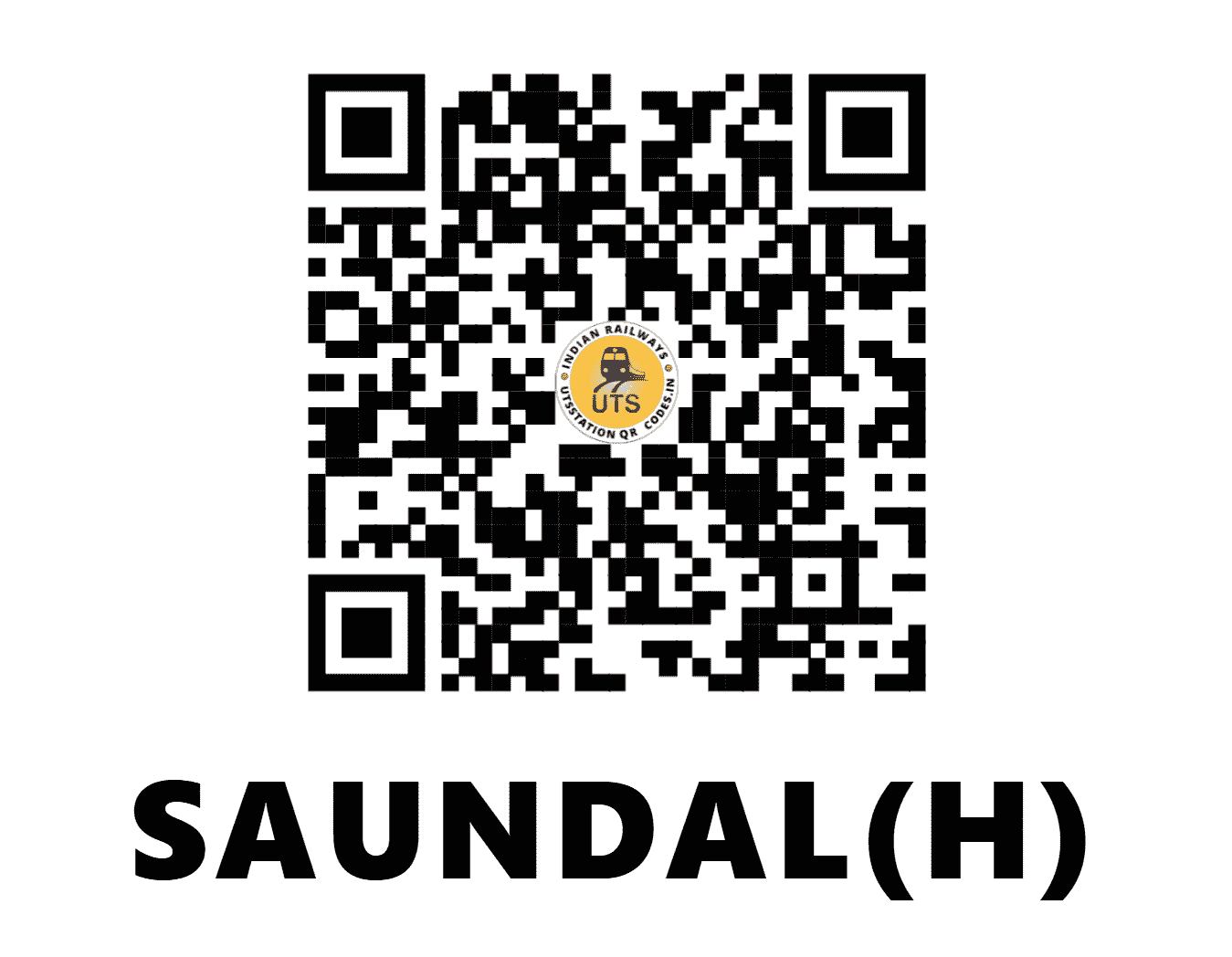 UTS QR Code for SAUNDAL(H) - SUAL - KR (MAHARASHTRA)