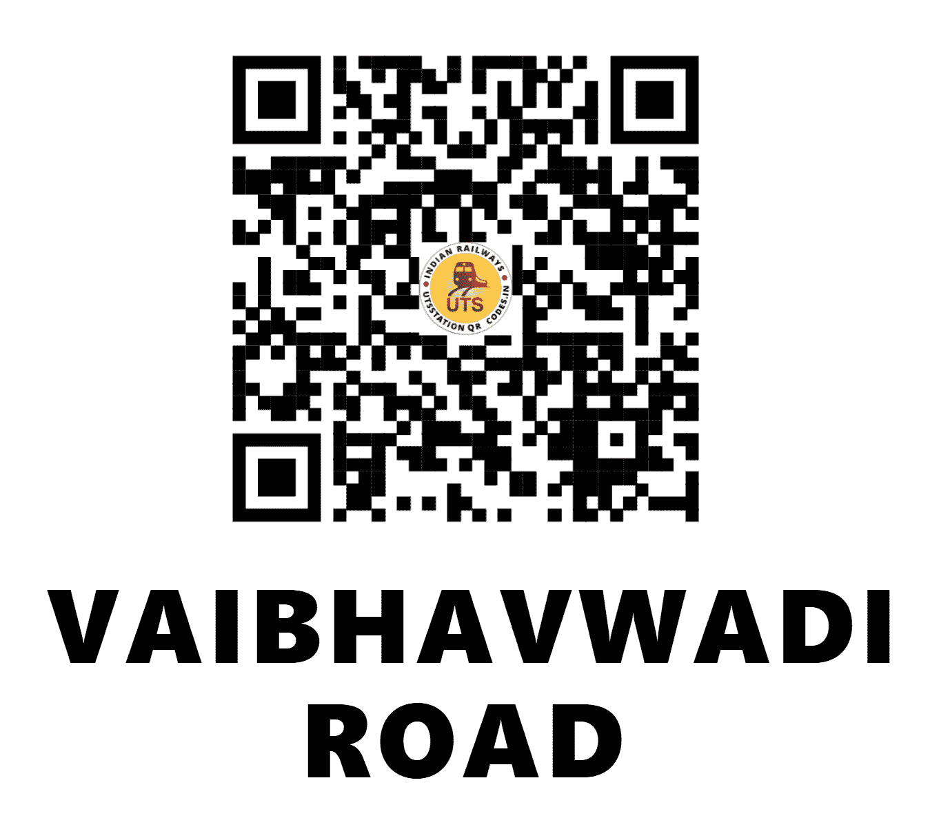 UTS QR Code for VAIBHAVWADI ROAD - VBW - KR (MAHARASHTRA)
