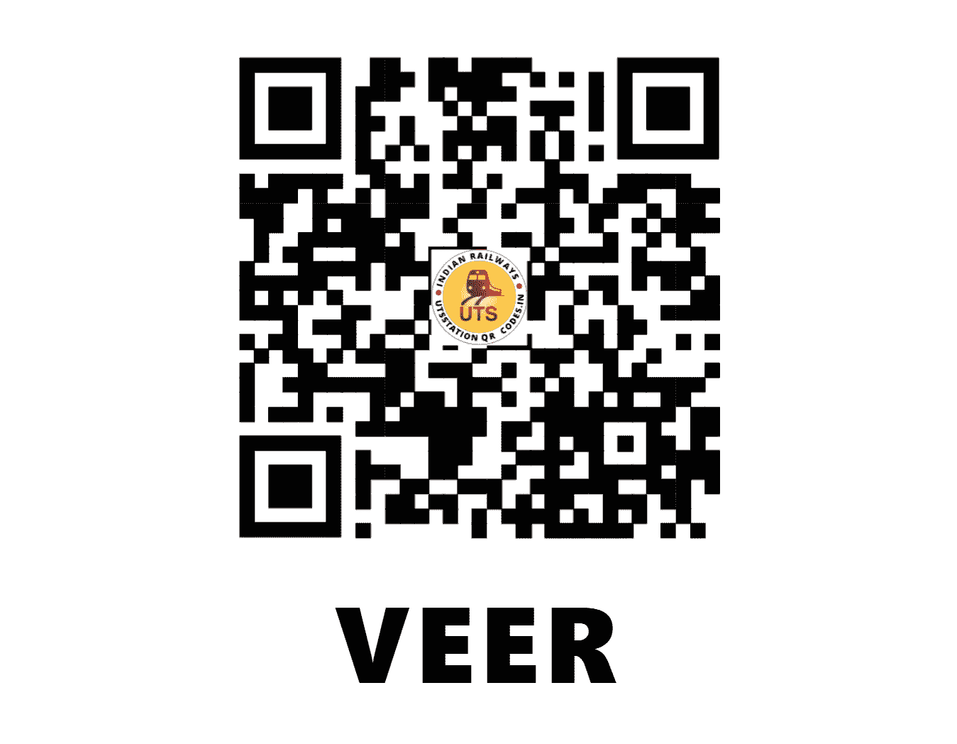 UTS QR Code for VEER - VEER - KR (MAHARASHTRA)