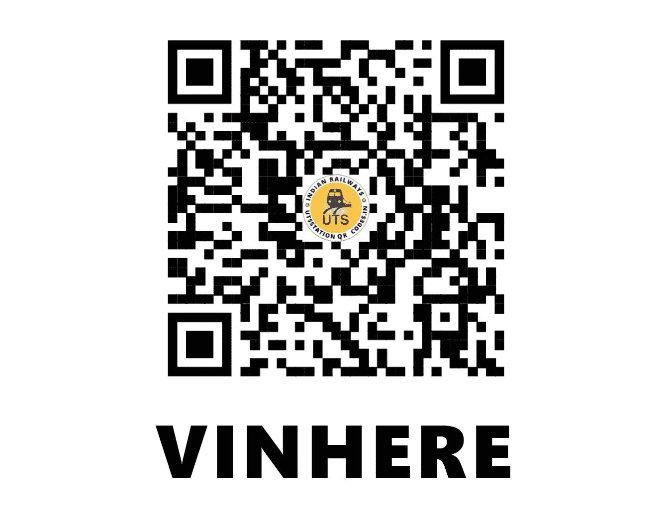 UTS QR Code for VINHERE - VINH - KR (MAHARASHTRA)