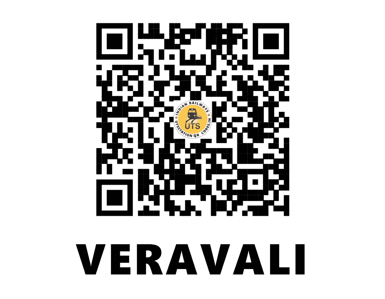 UTS QR Code for VERAVALI - VRLI - KR (MAHARASHTRA)