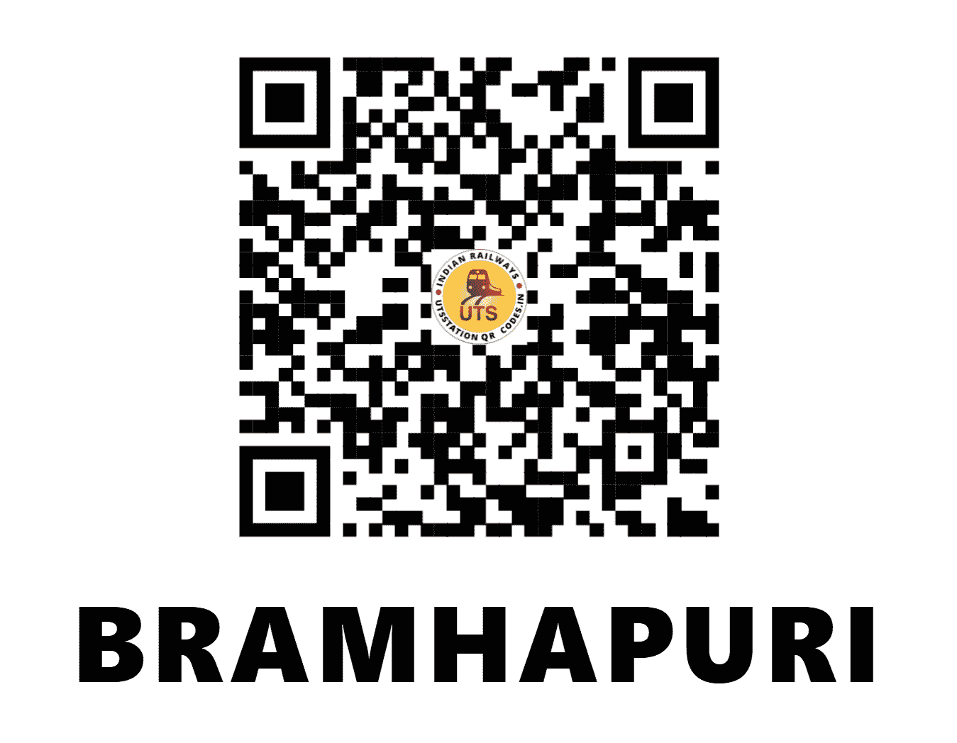 UTS QR Code for BRAMHAPURI - BMP - SB (MAHARASHTRA)