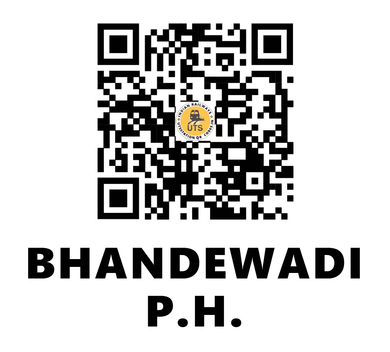 UTS QR Code for BHANDEWADI P.H. - BNWD - SB (MAHARASHTRA)