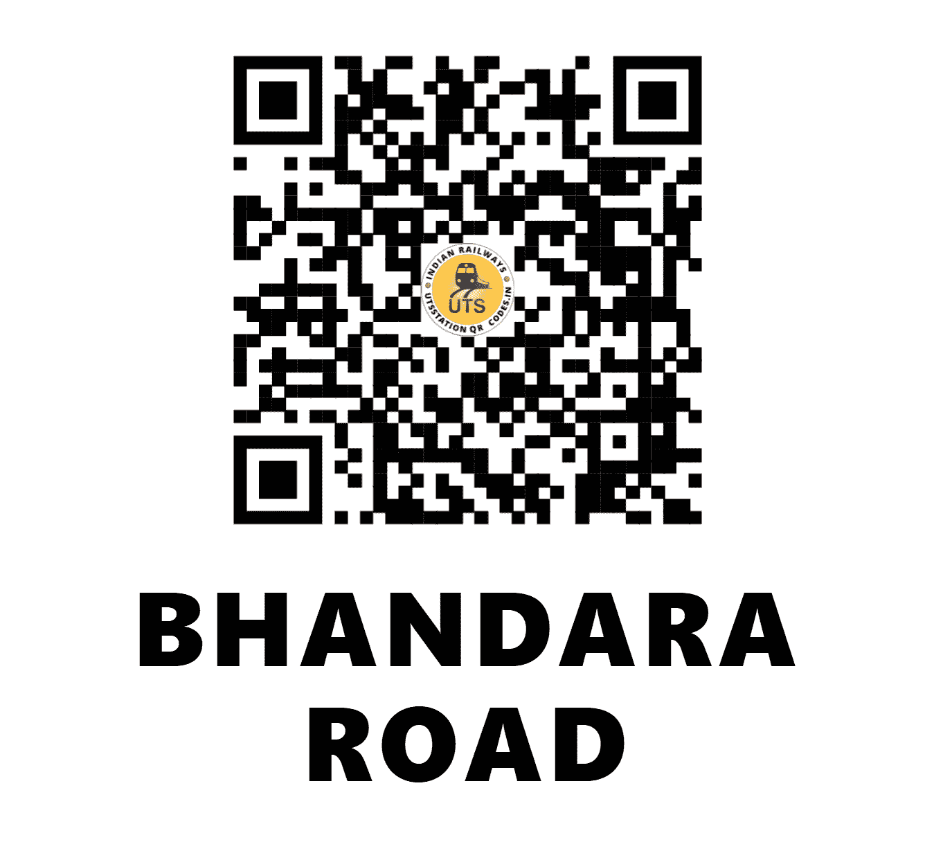 UTS QR Code for BHANDARA ROAD - BRD - SB (MAHARASHTRA)