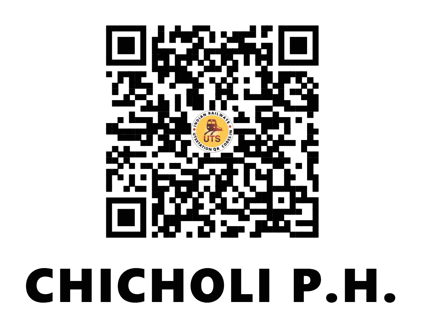 UTS QR Code for CHICHOLI P.H. - CCO - SB (MAHARASHTRA)