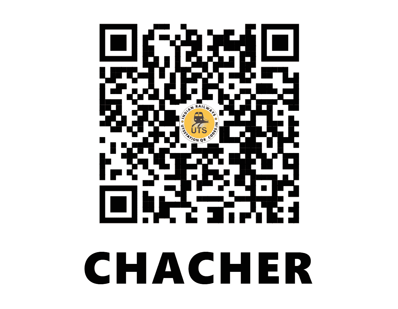UTS QR Code for CHACHER - CHCR - SB (MAHARASHTRA)