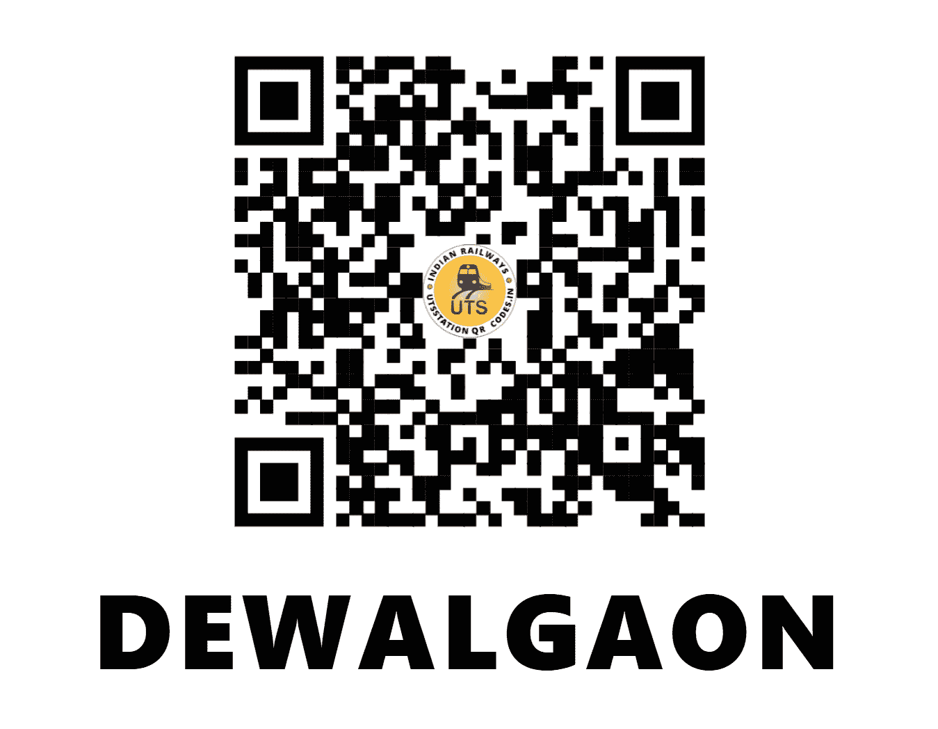 UTS QR Code for DEWALGAON - DEW - SB (MAHARASHTRA)