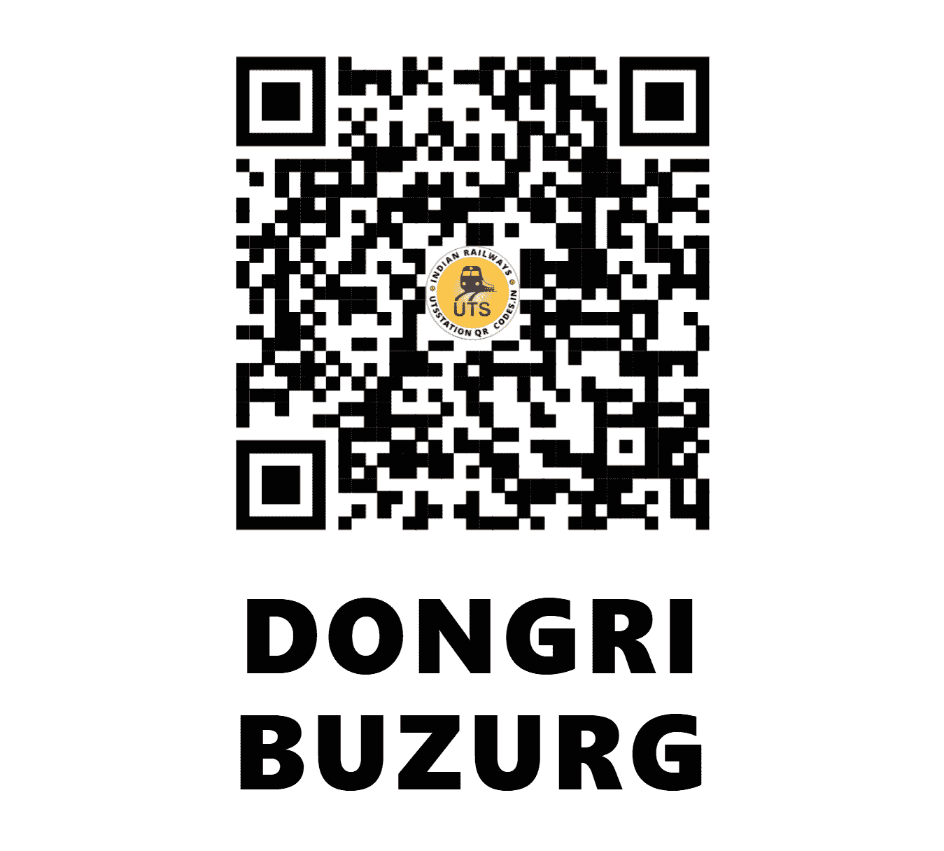 UTS QR Code for DONGRI BUZURG - DGBZ - SB (MAHARASHTRA)