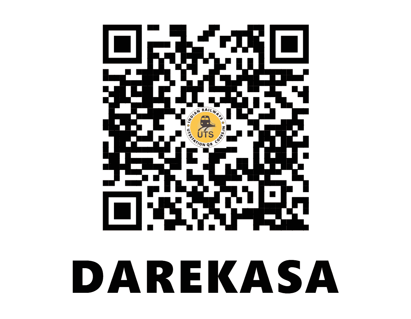 UTS QR Code for DAREKASA - DKS - SB (MAHARASHTRA)