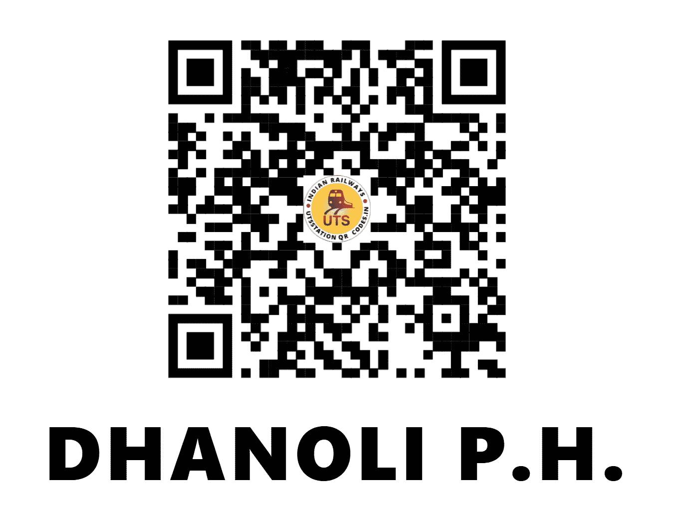 UTS QR Code for DHANOLI P.H. - DNL - SB (MAHARASHTRA)