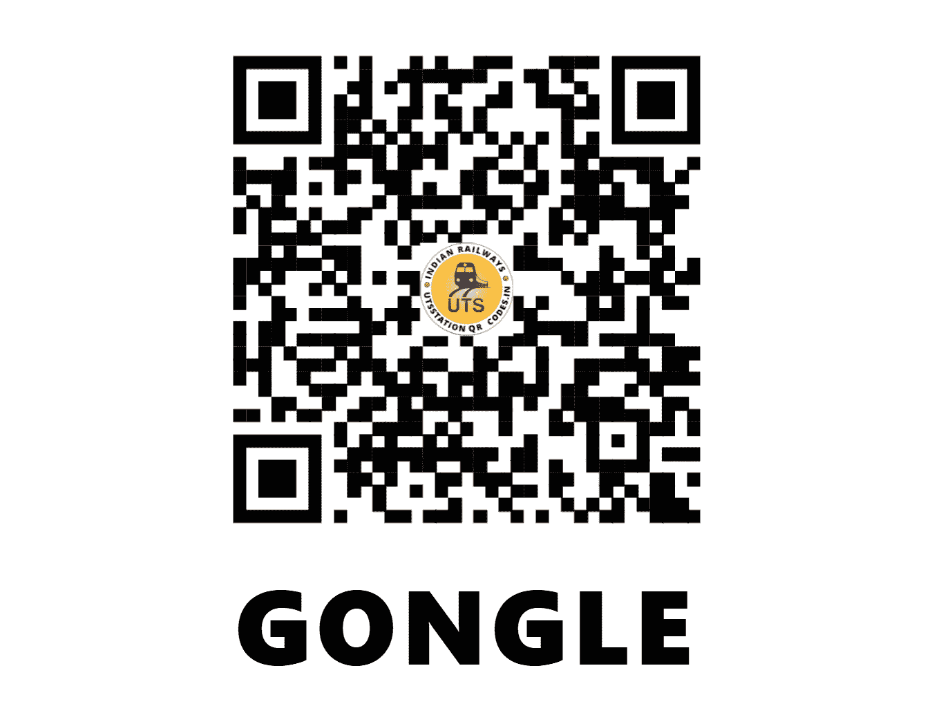 UTS QR Code for GONGLE - GNL - SB (MAHARASHTRA)