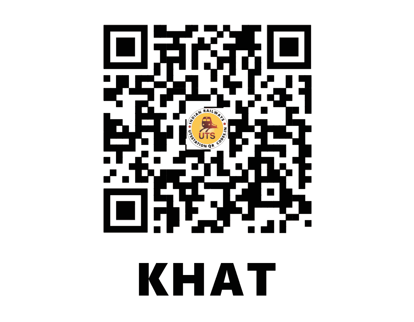 UTS QR Code for KHAT - KHAT - SB (MAHARASHTRA)