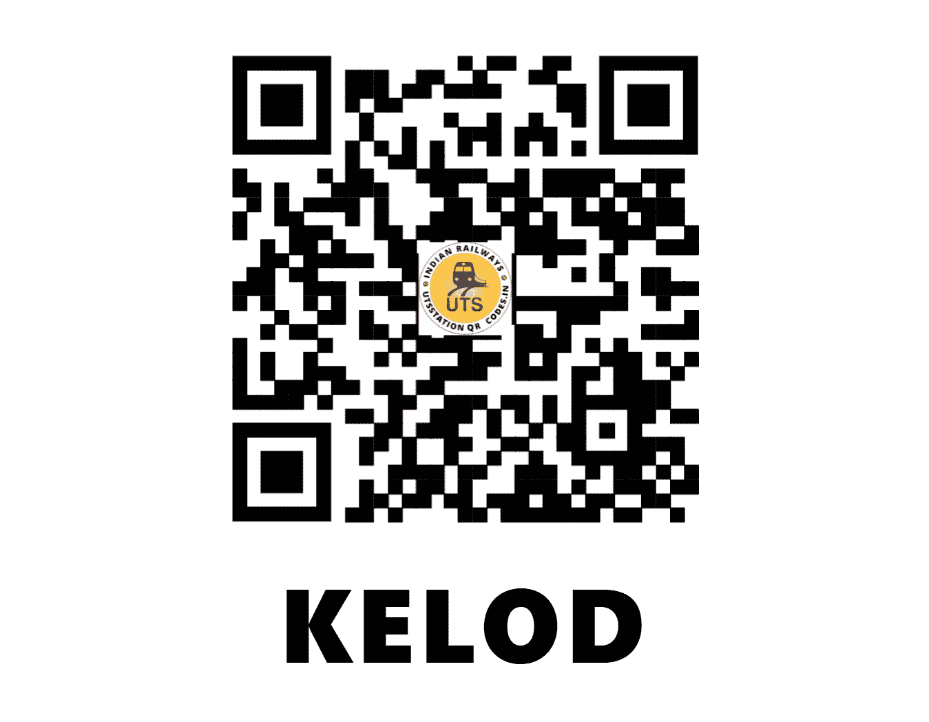 UTS QR Code for KELOD - KLOD - SB (MAHARASHTRA)