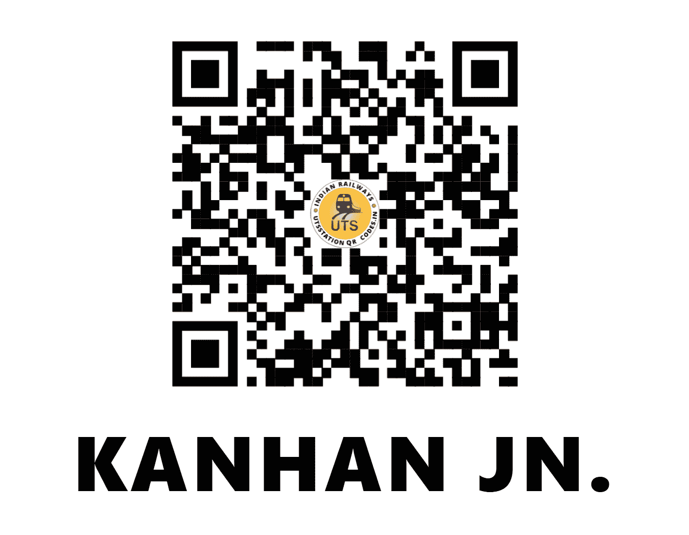 UTS QR Code for KANHAN JN. - KNHN - SB (MAHARASHTRA)