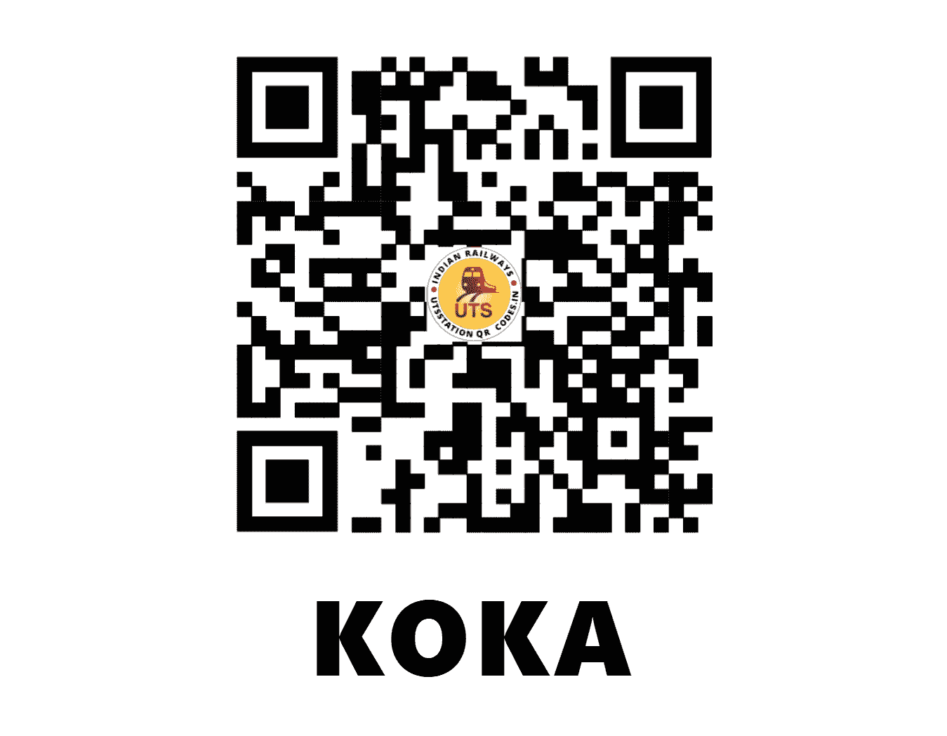 UTS QR Code for KOKA - KOKA - SB (MAHARASHTRA)