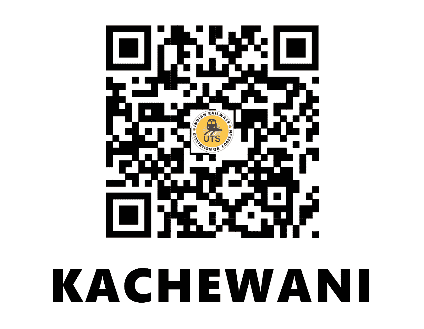 UTS QR Code for KACHEWANI - KWN - SB (MAHARASHTRA)