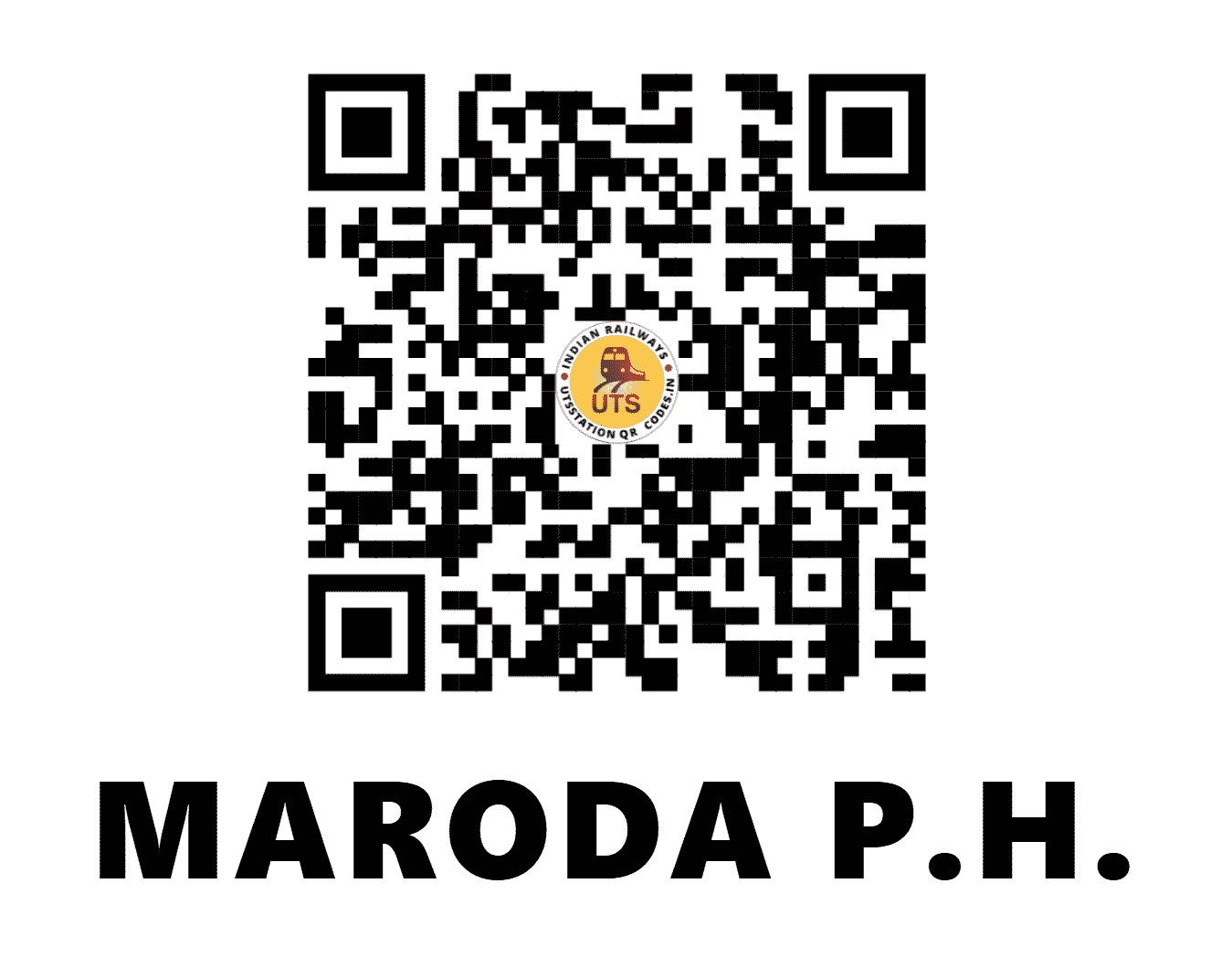 UTS QR Code for MARODA P.H. - MRDA - SB (MAHARASHTRA)