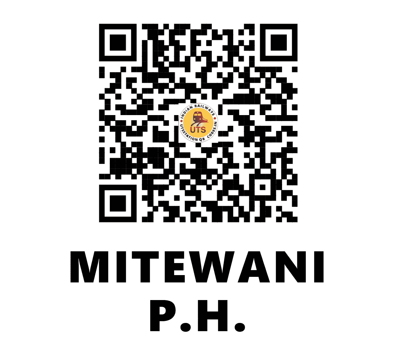 UTS QR Code for MITEWANI P.H. - MTWN - SB (MAHARASHTRA)