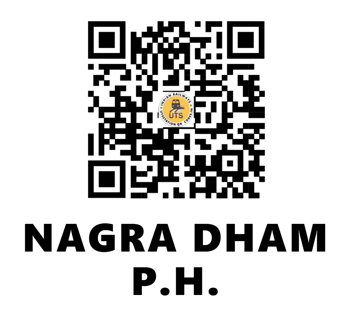 UTS QR Code for NAGRA DHAM P.H. - NGDM - SB (MAHARASHTRA)