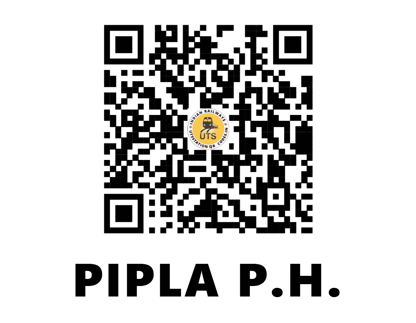 UTS QR Code for PIPLA P.H. - PQA - SB (MAHARASHTRA)