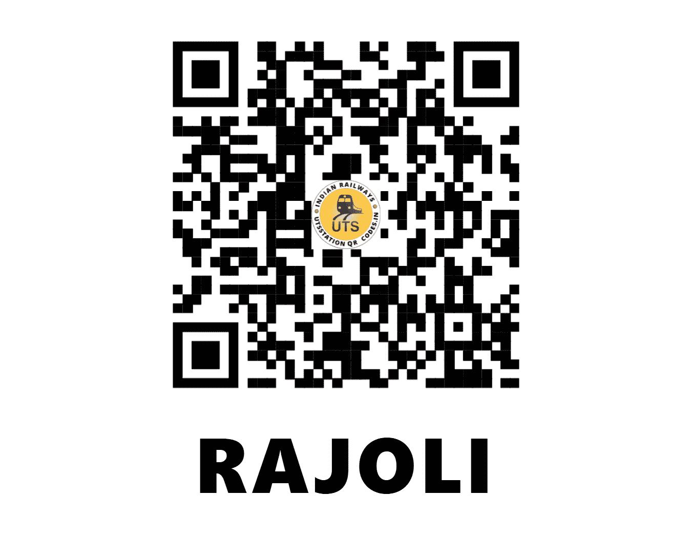 UTS QR Code for RAJOLI - ROL - SB (MAHARASHTRA)